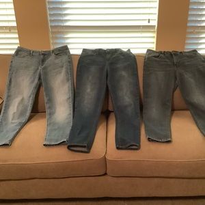 Vintage America Blues Boyfriend jeans 3 pairs size 8 - cropped / petite length